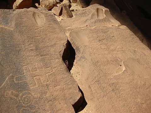 Metates and petroglyphs
