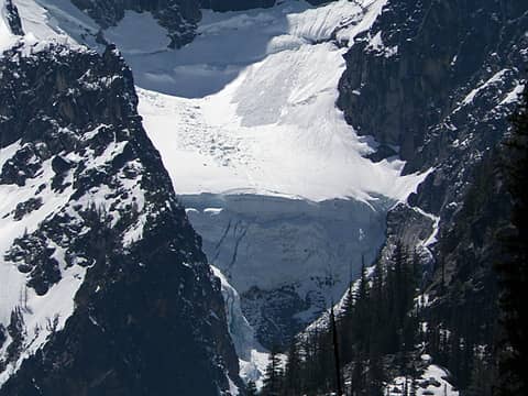 Ice cliff glacier