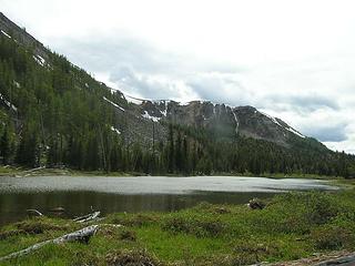 Smith Lake with Horseshoe Mountain in background