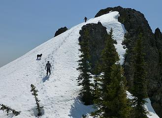 fun obstacle along the ridge