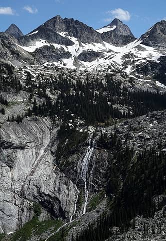 Valhalla waterfall with Asgard & Midgard up above