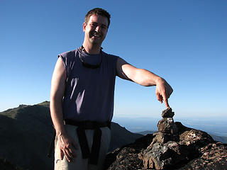 Jeremy at Welsh Peak summit