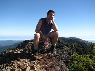 Jeremy on Hawk Peak