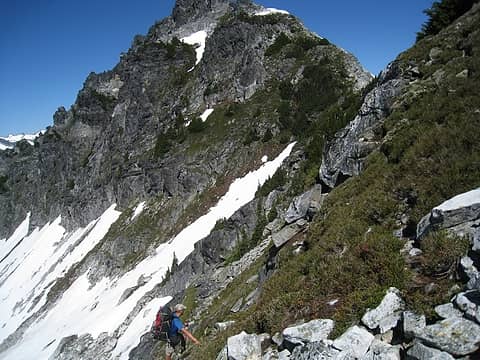 steep heather trekking