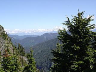 View North showing Mt. Shuksan