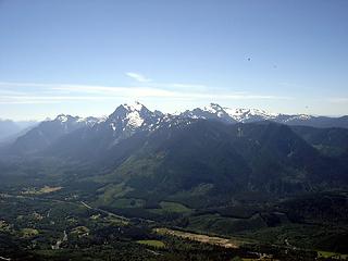 View SE showing Whitehorse and Three Fingers