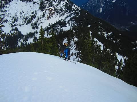 Matt almost to the summit