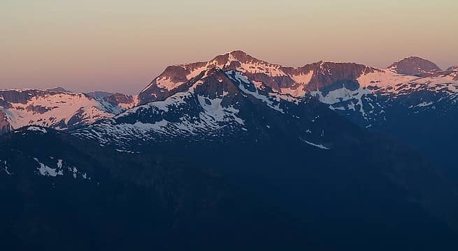 Genesis Peak, with Stetattle Ridge & Elephant Butte in the background, 5:30am