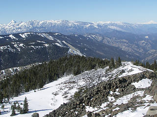 West view from True summit 6876'