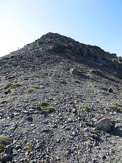 Final ridge section to summit.