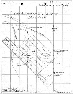 Devils Canyon Claim Map