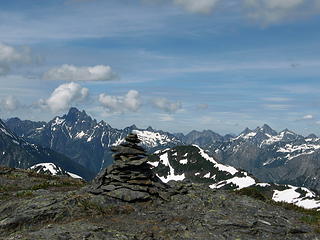 View north from "middle" summit