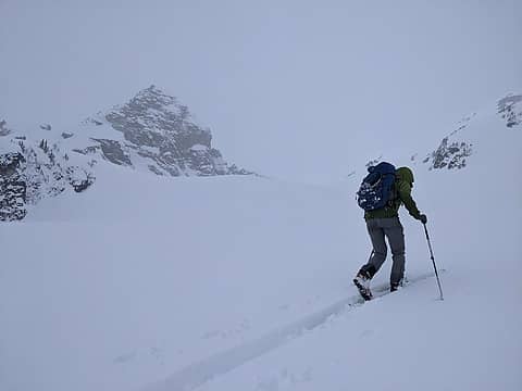 Nearing the col