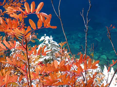 fall foliage at Snow Lake