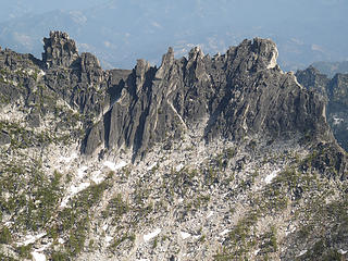 Backside of Prusik peak