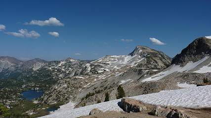 Mirror lake and Eagle Cap from Carper pass