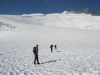First rope team, Neve Glacier