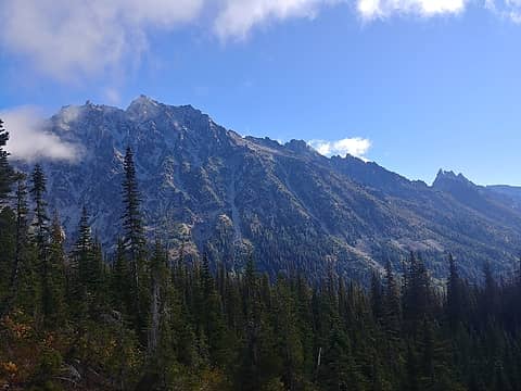 Mount Stuart from below Longs Pass