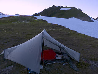 Camp 2 in Saddle between Mt. Barnes and Peak 5833