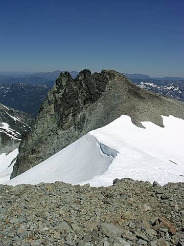 Top of Lynch Glacier and Middle summit.