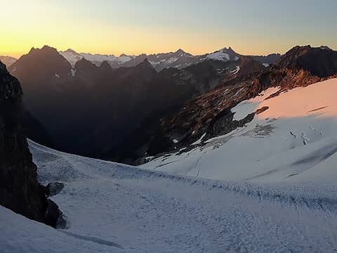sunset on middle cascade