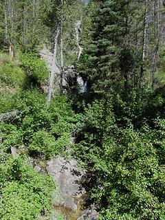 Beauty Creek Falls from bridge