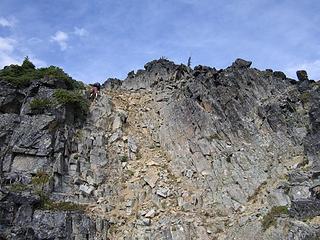 SW Ridge Stiletto descent