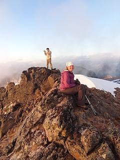 Happy to be relaxing on the summit