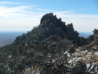 main summit from northeast peak