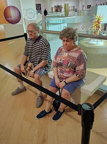 Had a chance to visit the Art Museum and its incredible collections on the day before the hike.  Some of the amazing work of realist scultor Duane Hanson...