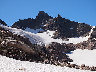 Hagan and Steep Snowfield Exit (to Right)