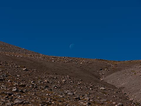 Moonscape view...wait thats the moon up there. MRNP, White River campground to Sunrise 2nd Burroughs, to Glacier basin loop 10/07/12