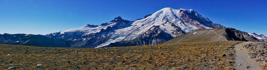 First burrough. 
MRNP, White River campground to Sunrise 2nd Burroughs, to Glacier basin loop 10/07/12