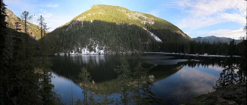 Lena Lake & Little Lena, viewed from Lunch Rock