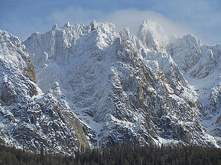 First snow at Kangaroo Range in the North Cascades