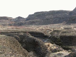 Ordinary erosion in basalt