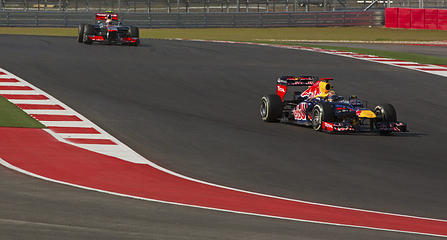 COTA F1 Race 2012 
Hamilton hunting down Vettel