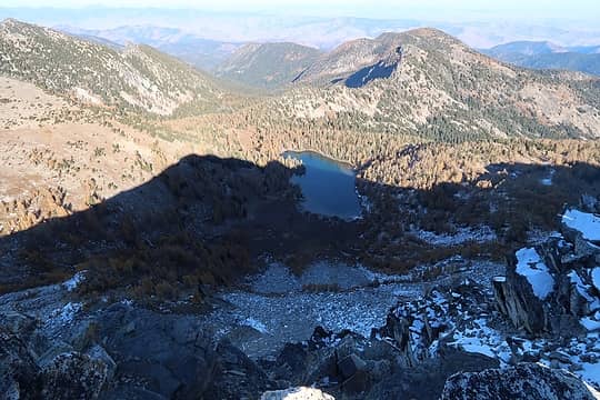 Cooney Lake from Switchback's summit