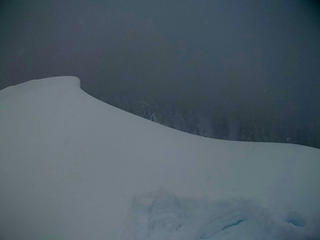 From the summit cornice