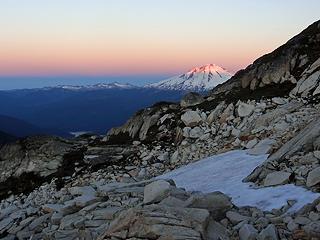 First light on Mount Baker.