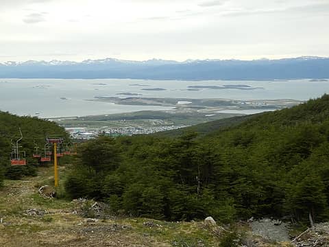 view from upper ski lift hut