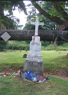 Chief Sealth tombstone