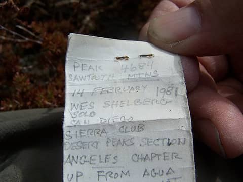Summit register dates back to 1981