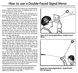 How to use a Double-Faced Signal Mirror