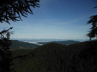 Canadian Peaks from the summit of Oyster Dome