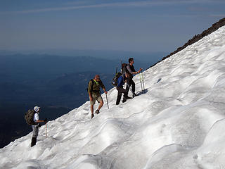 Making the ascent above Lunch Counter on Mt. Adams - September 2012