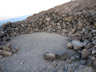 Rock shelters at Lunch Counter, Mt. Adams - September 2012