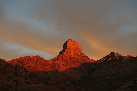 Baboquivari Peak at sunrise