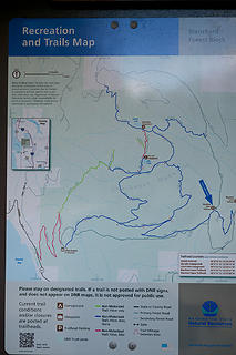 Official map at upper Trailhead. 
Oyster Dome via Blanchard, 3/29/13, Bellingham WA