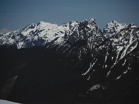 Gunn Peak, Mount Baring, and Spire Mountain